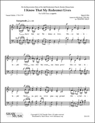 I Know That My Redeemer Lives SATB choral sheet music cover Thumbnail